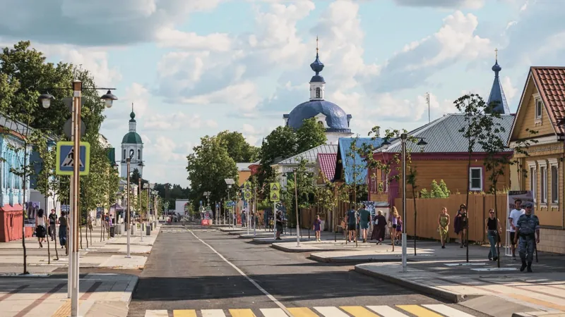 Улица в центре Зарайска